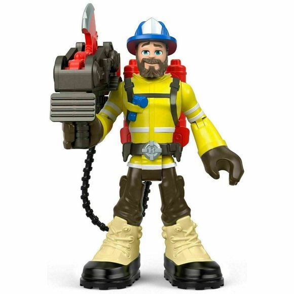 Fisher-Price Rescue Heroes Forrest Fuego 6-Inch Figure with Accessories Fun Toys - Picture 3 of 10
